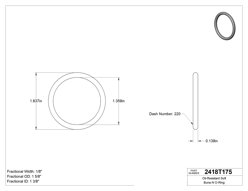 Technical drawing - 2418T175